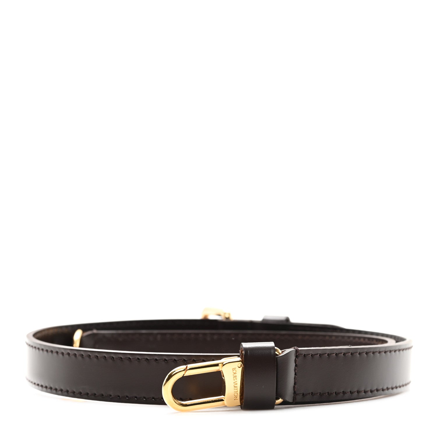 Louis Vuitton Calfskin 16mm Adjustable Shoulder Strap Brown 1 of 4