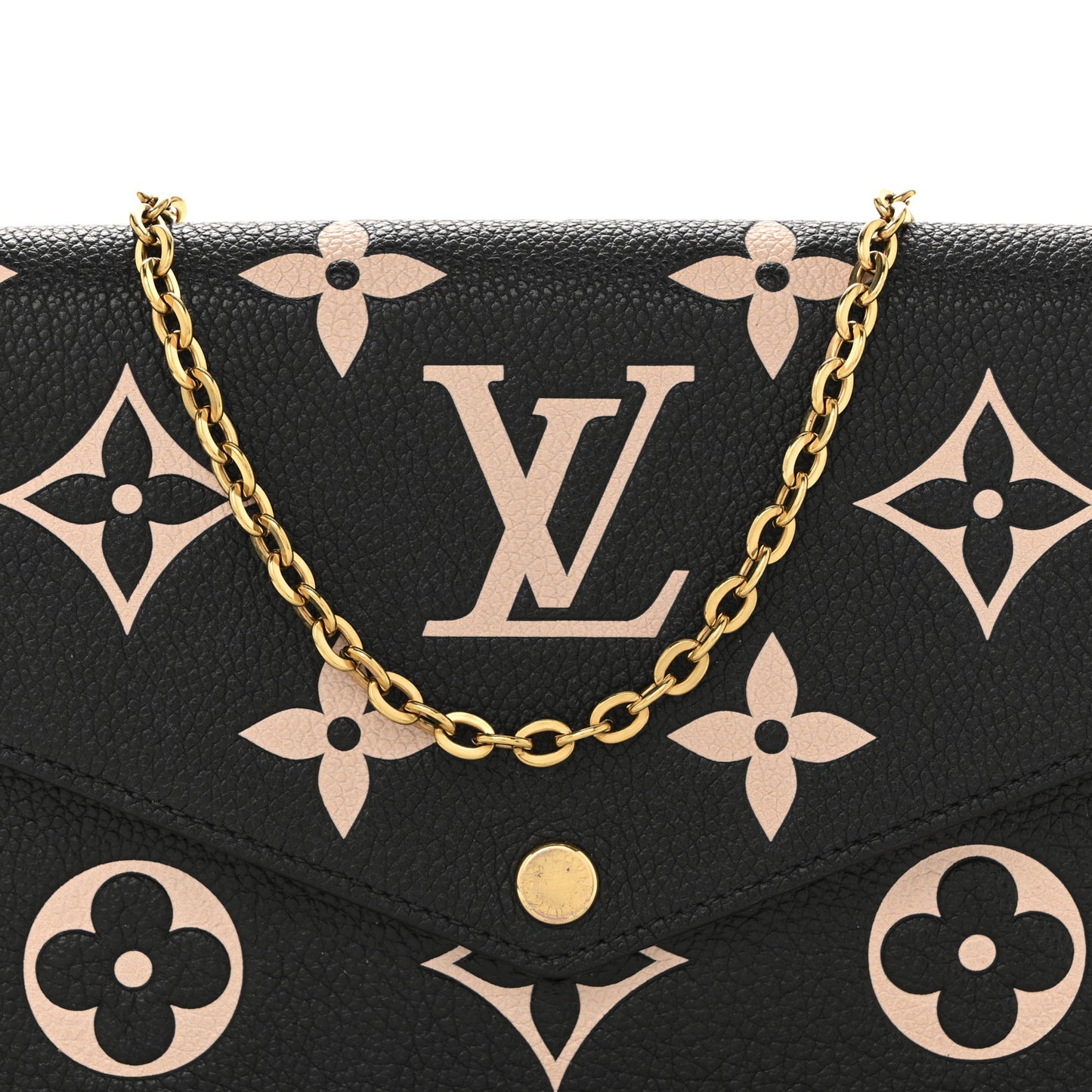 Empreinte Monogram Giant Felicie Pochette Black Beige