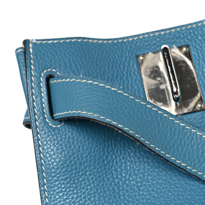 Hermes Taurillon Clemence Jypsiere 34 Blue Jean 16 of 17
