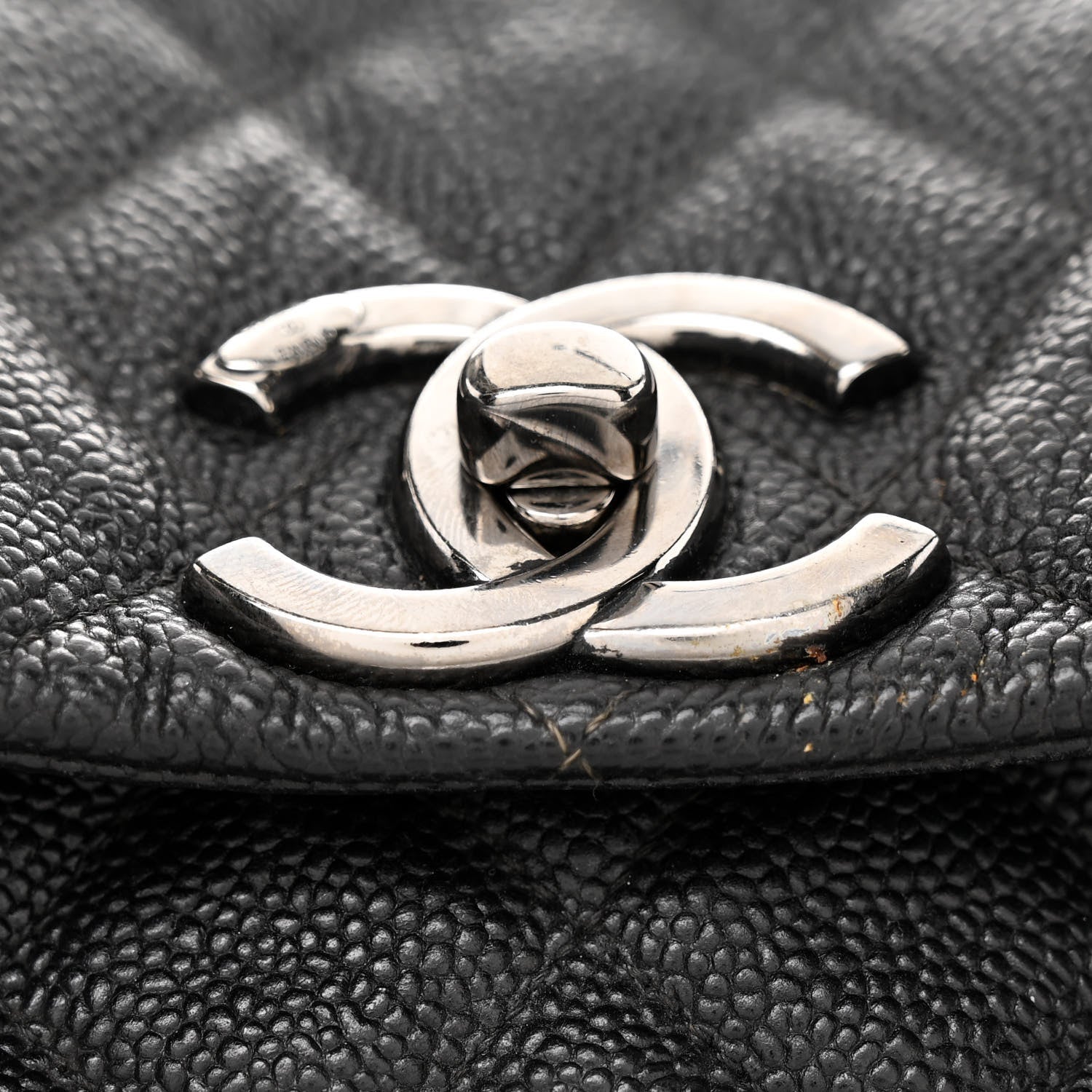 Chanel Iridescent Caviar Medium Lady Pearly Flap Black 13 of 14