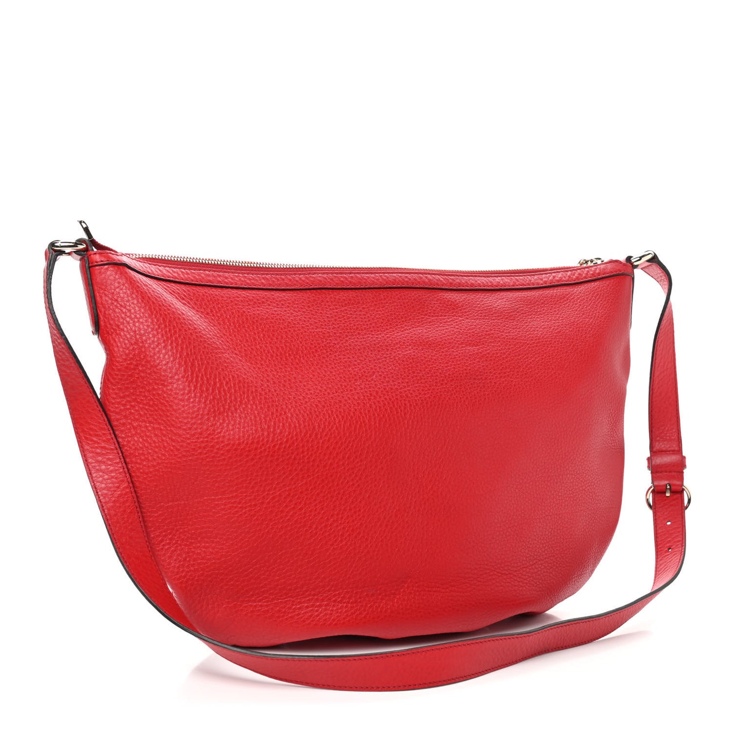 Pebbled Calfskin Medium Soho Hobo Red