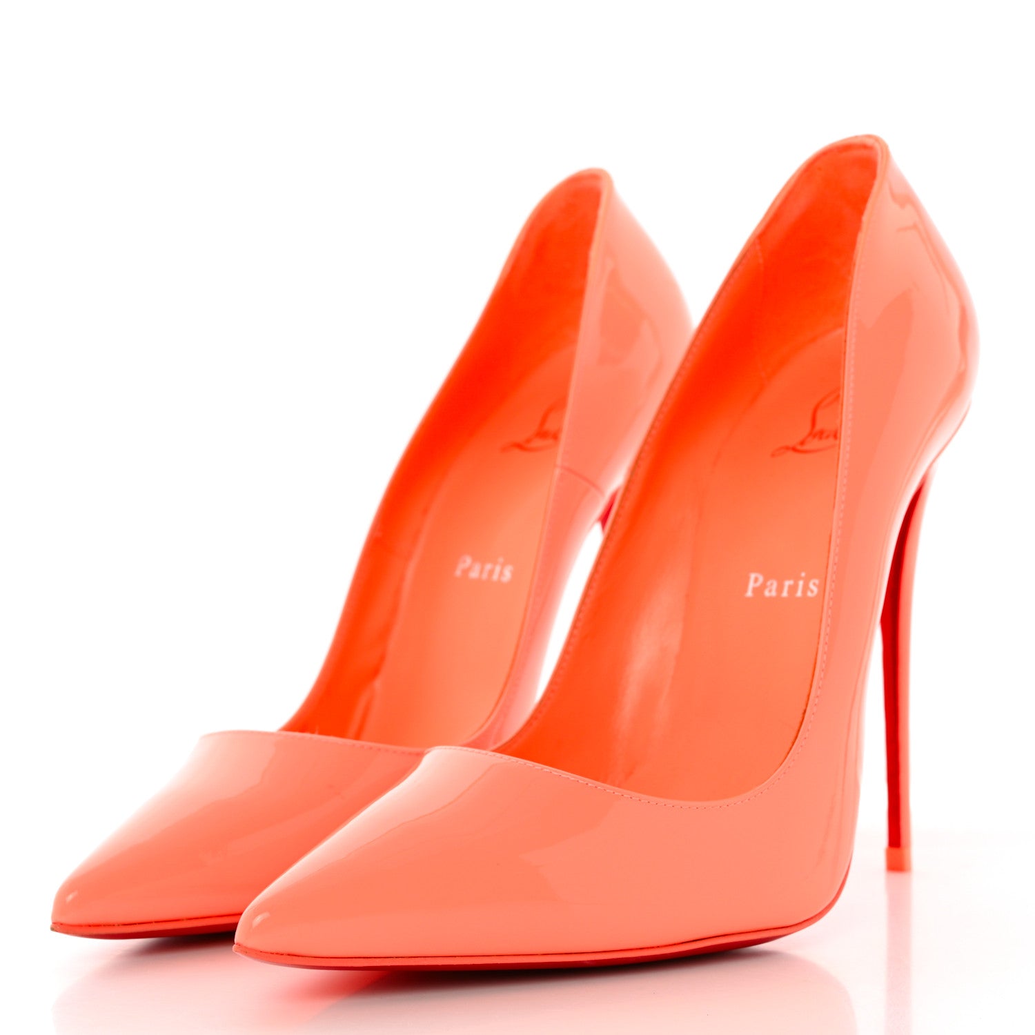 Christian Louboutin Patent So Kate 120 Pumps 39.5 Flamingo 3 of 14
