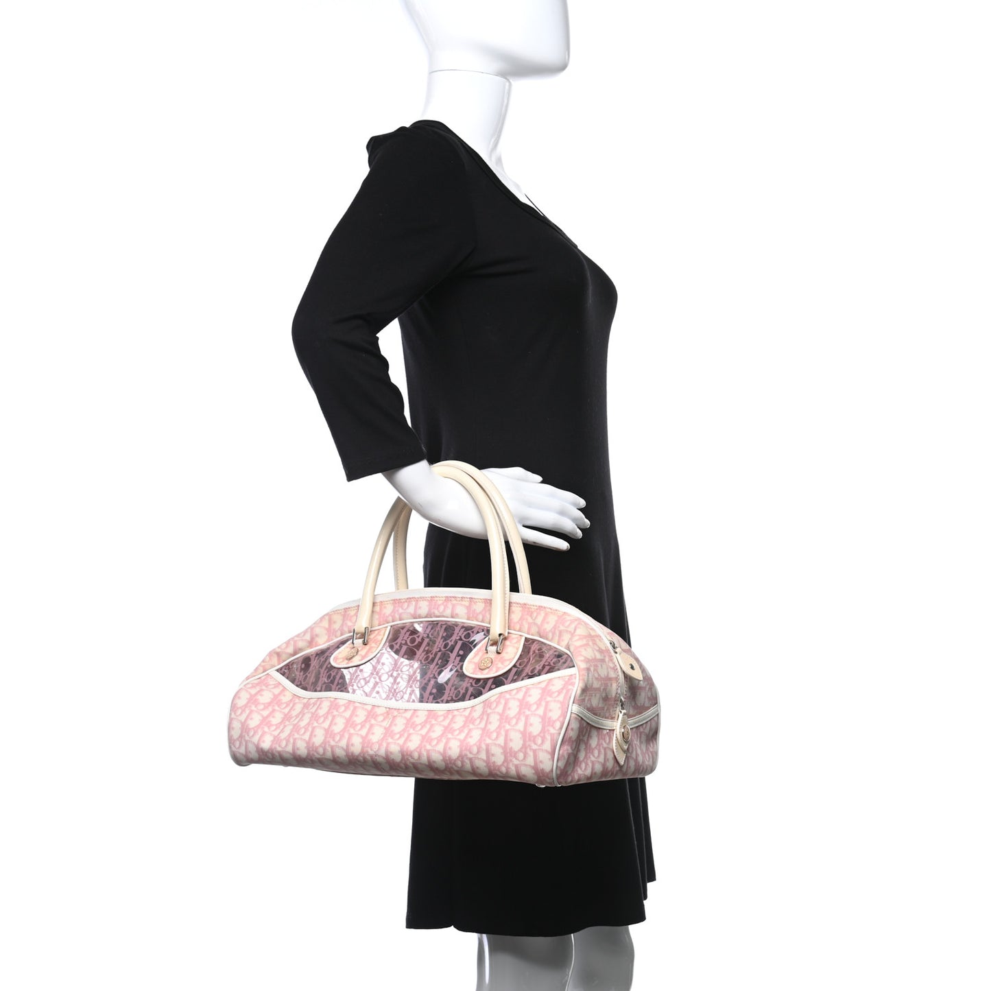 Monogram PVC Bowler Pink