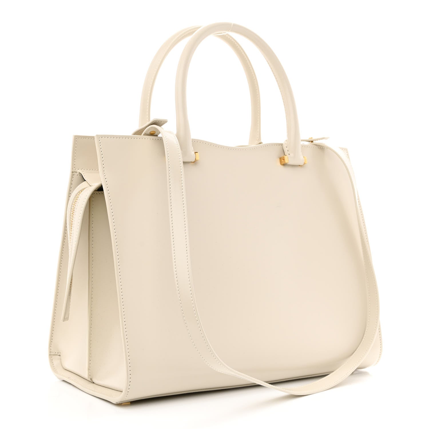 Saint Laurent Shiny Calfskin Medium Uptown Tote 3 of 12