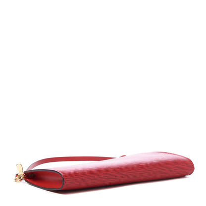 Louis Vuitton Epi Pochette Accessories 24 Castillan Red 3 of 9