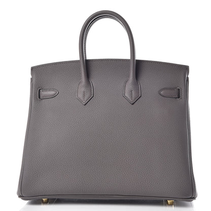 Hermes Togo Birkin 25 Etain 5 of 31