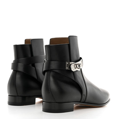 Hermes Calfskin Neo Low Boots 35.5 Black 4 of 9
