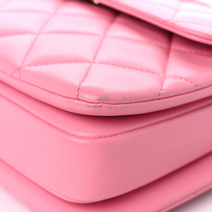 Chanel Lambskin Quilted Small Trendy CC Flap Dual Handle Bag Light Pink 9 of 17