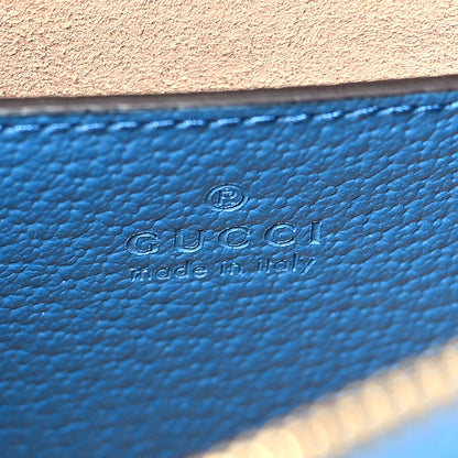 Gucci Textured Dollar Calfskin Mini Diana Dome Tote Bag Blue 6 of 8