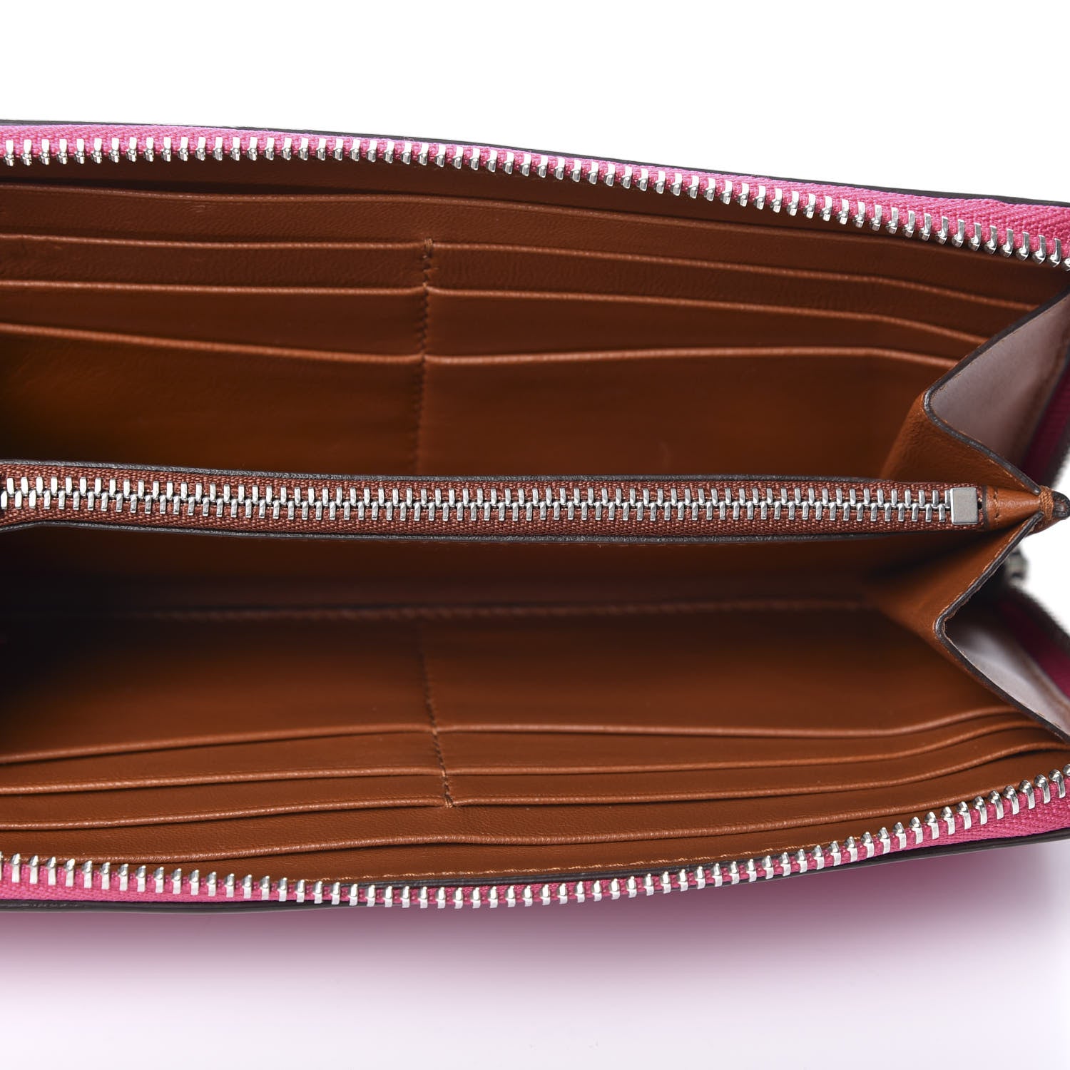 Givenchy Lambskin Logo Zip Around Wallet Fuchsia 4 of 8