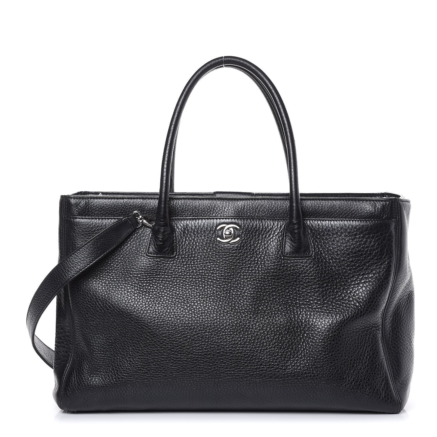 Chanel Calfskin XL Cerf Executive Shopper Tote Black 1 of 24