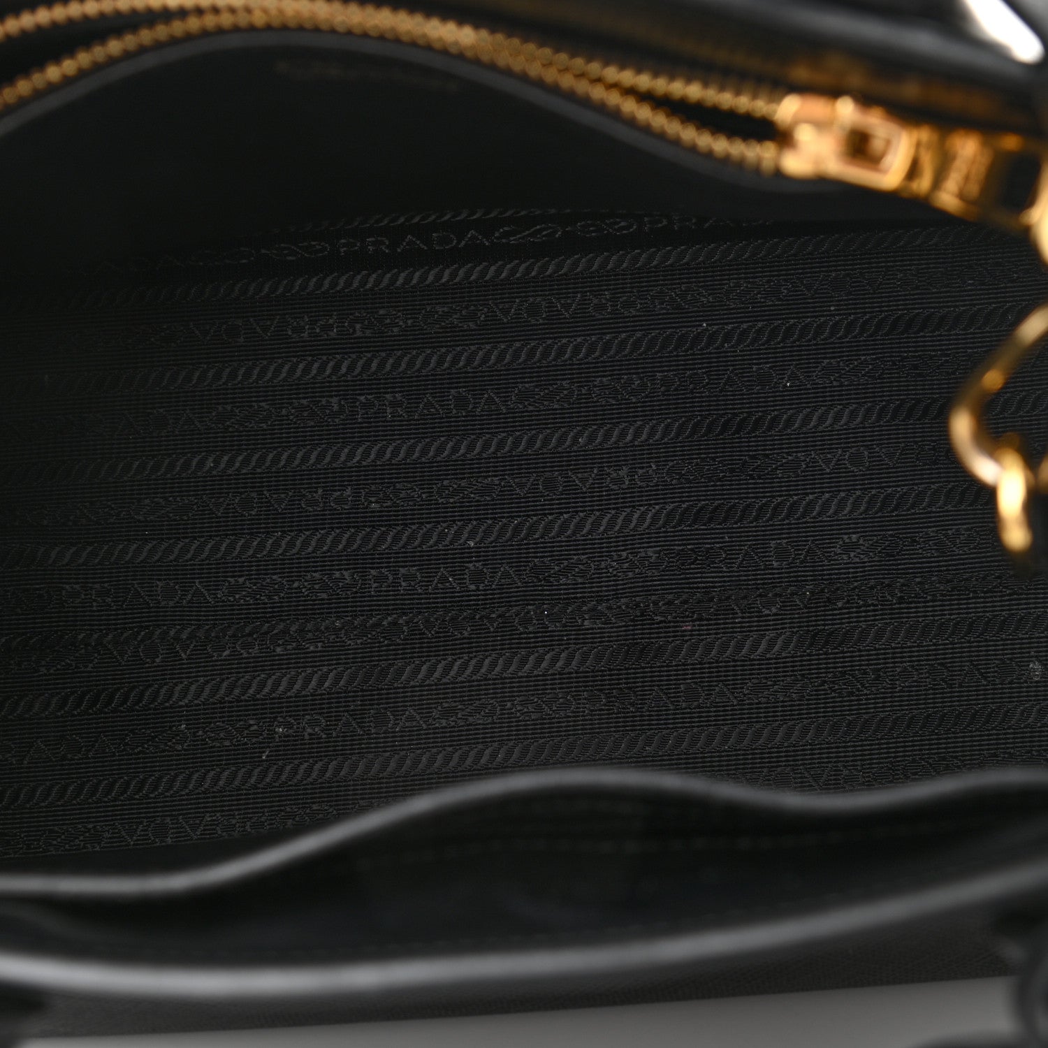 Prada Saffiano Cuir Calfskin Small Monochrome Top Handle Tote Black 5 of 11