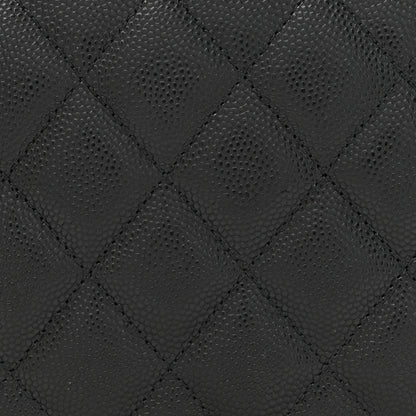 Chanel Caviar Quilted Boy Wallet On Chain WOC Black 9 of 12