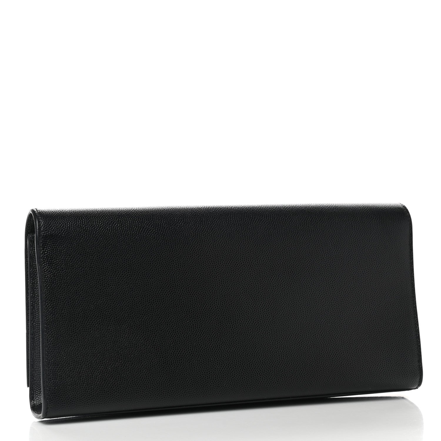 Saint Laurent Grain De Poudre Monogram Cassandre Clutch Black 3 of 10