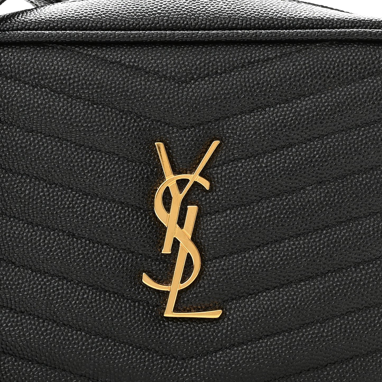 Grain De Poudre Matelasse Monogram Mini Lou Camera Bag Black