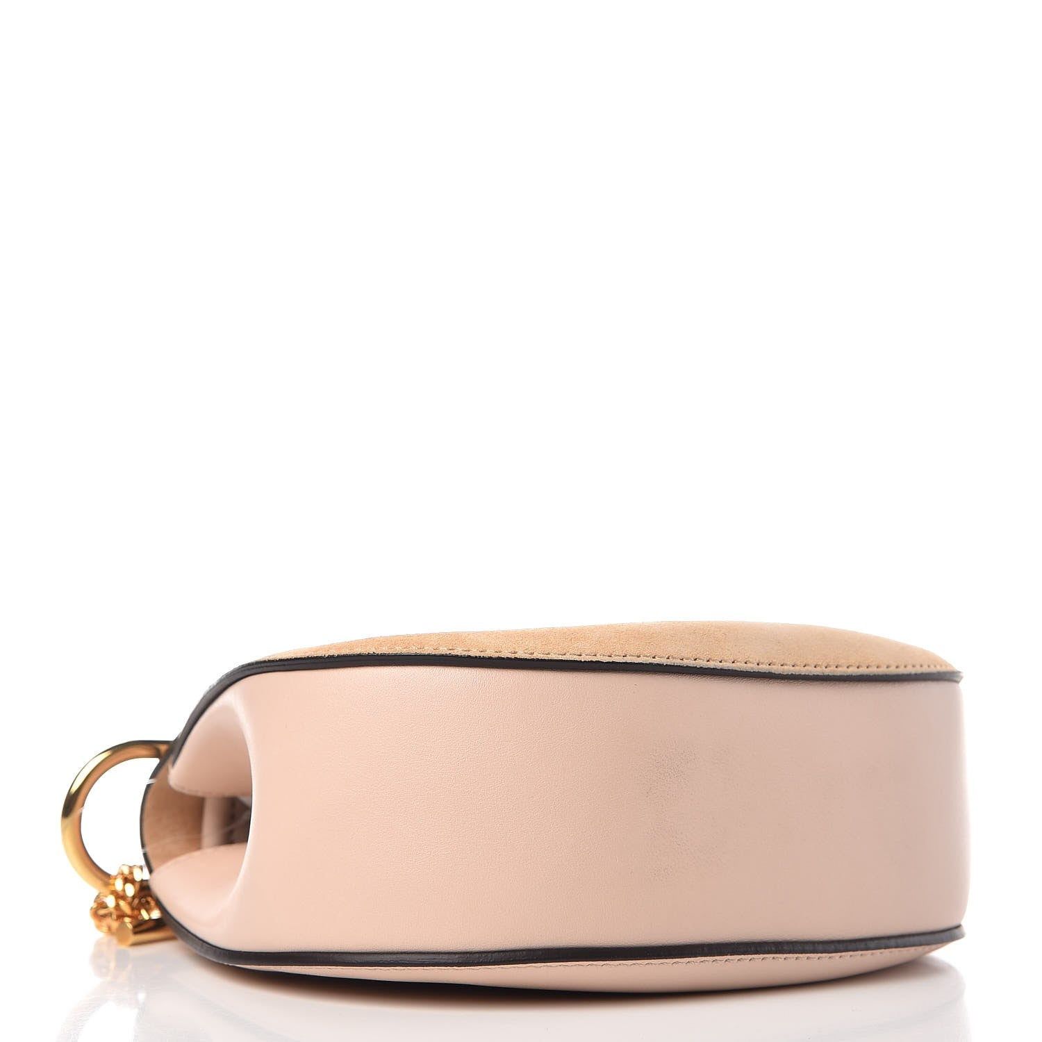 Chloe Suede Smooth Calfskin Mini Drew Shoulder Bag Cement Pink 4 of 8