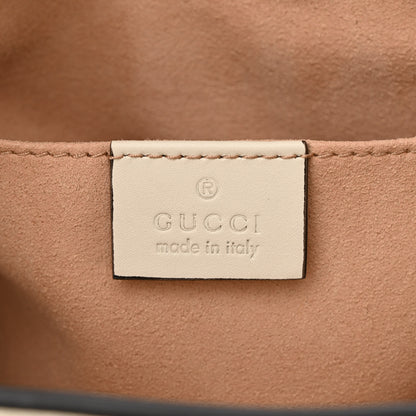 Gucci GG Supreme Monogram Moon Calfskin Small Padlock Tote Beige Ebony Mystic White 6 of 10