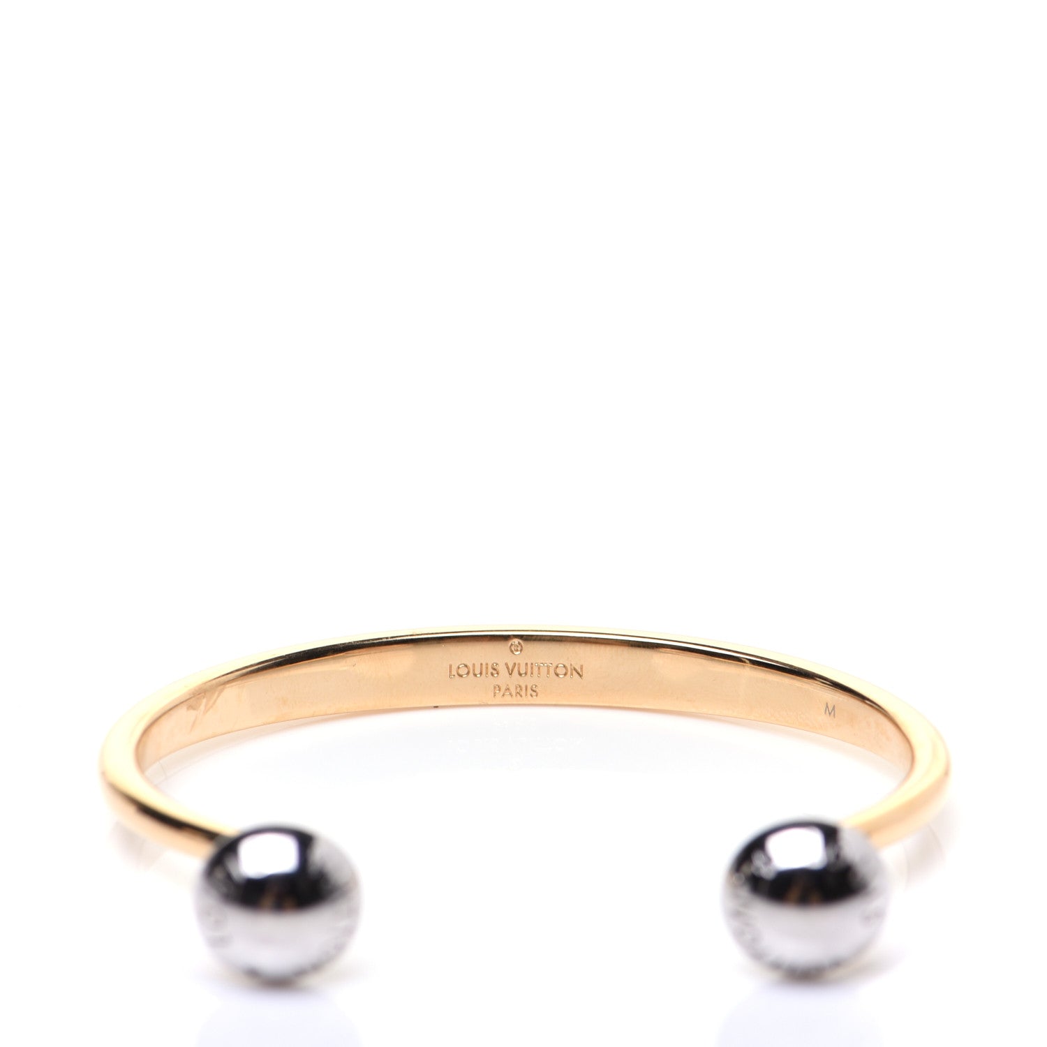 Louis Vuitton Metal Studdy Bracelet M Gold Silver 5 of 10