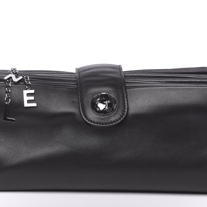 Chanel Lambskin Accordion Globe Clutch Black 15 of 17