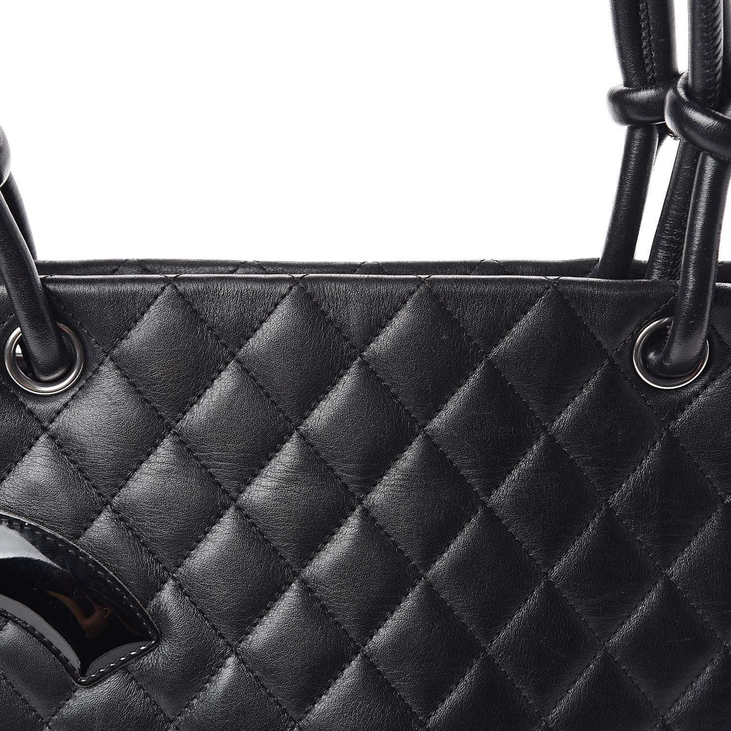 Chanel Calfskin Quilted Large Cambon Tote Black 12 of 13