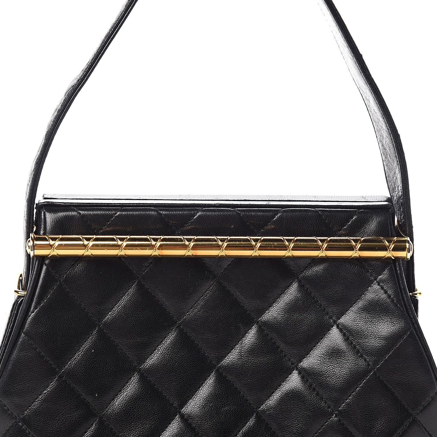 Chanel Lambskin Quilted Shoulder Bag Black 11 of 16