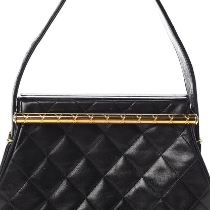 Chanel Lambskin Quilted Shoulder Bag Black 11 of 16