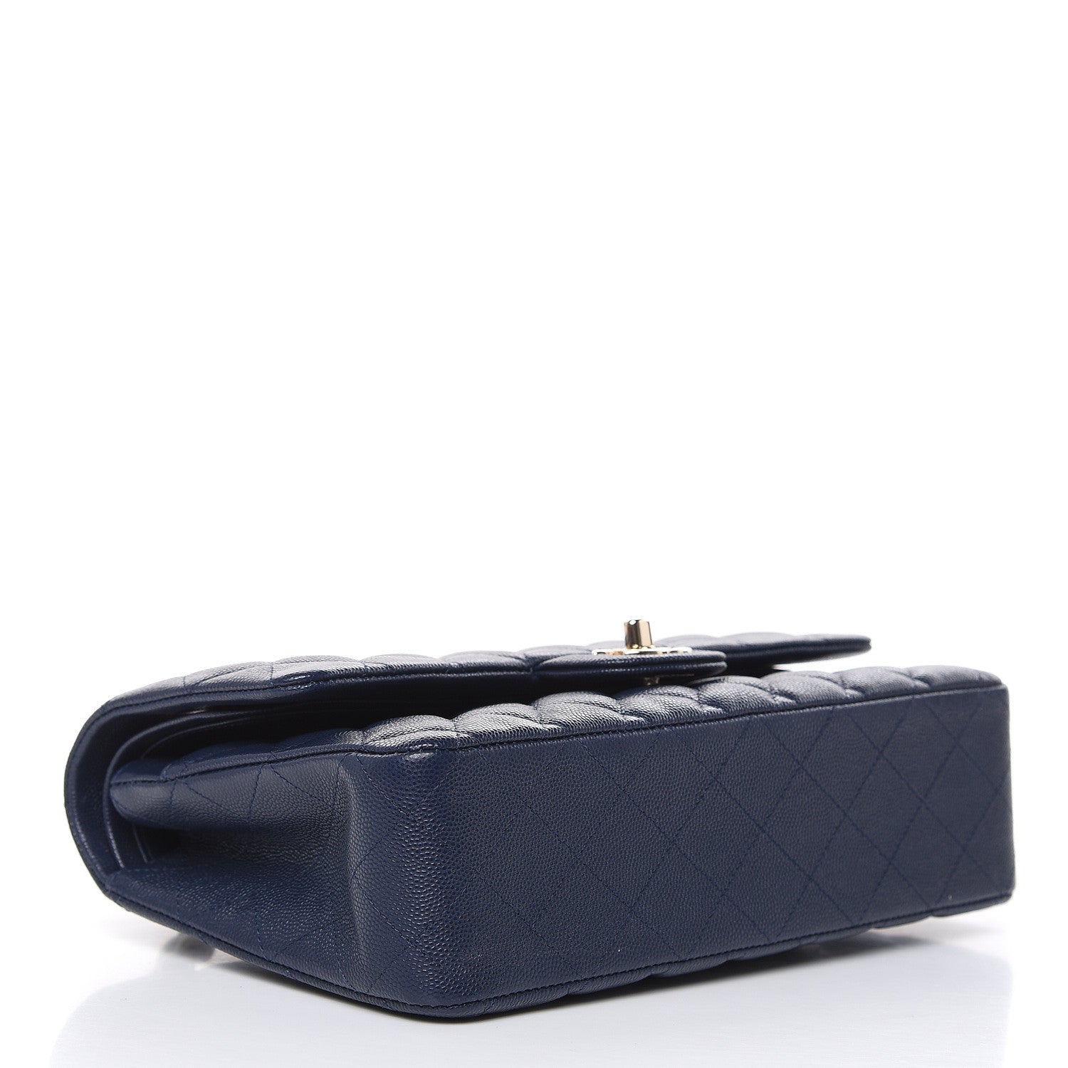 Chanel Caviar Quilted Medium Double Flap Navy 4 of 10