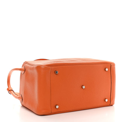 Hermes Taurillon Clemence Lindy 34 Orange 4 of 12