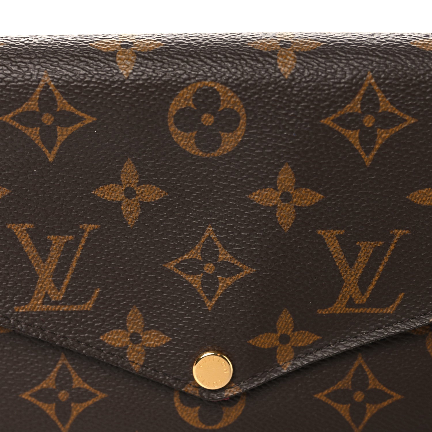 Louis Vuitton Monogram Pochette Felicie Chain Wallet Fuchsia 8 of 11