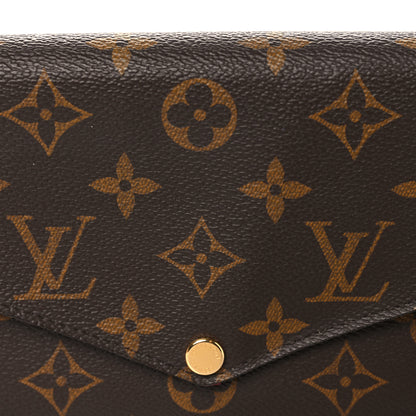 Louis Vuitton Monogram Pochette Felicie Chain Wallet Fuchsia 8 of 11