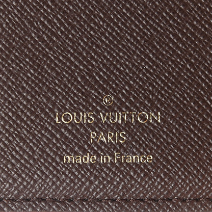 Louis Vuitton Damier Ebene Normandy Compact Wallet Rose Ballerine 6 of 14