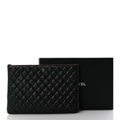 Chanel Caviar Quilted Large Cosmetic Case Black 8 of 8
