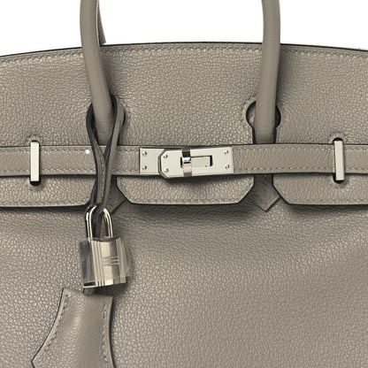 Hermes Taurillon Novillo Birkin 25 Gris Asphalte 8 of 13
