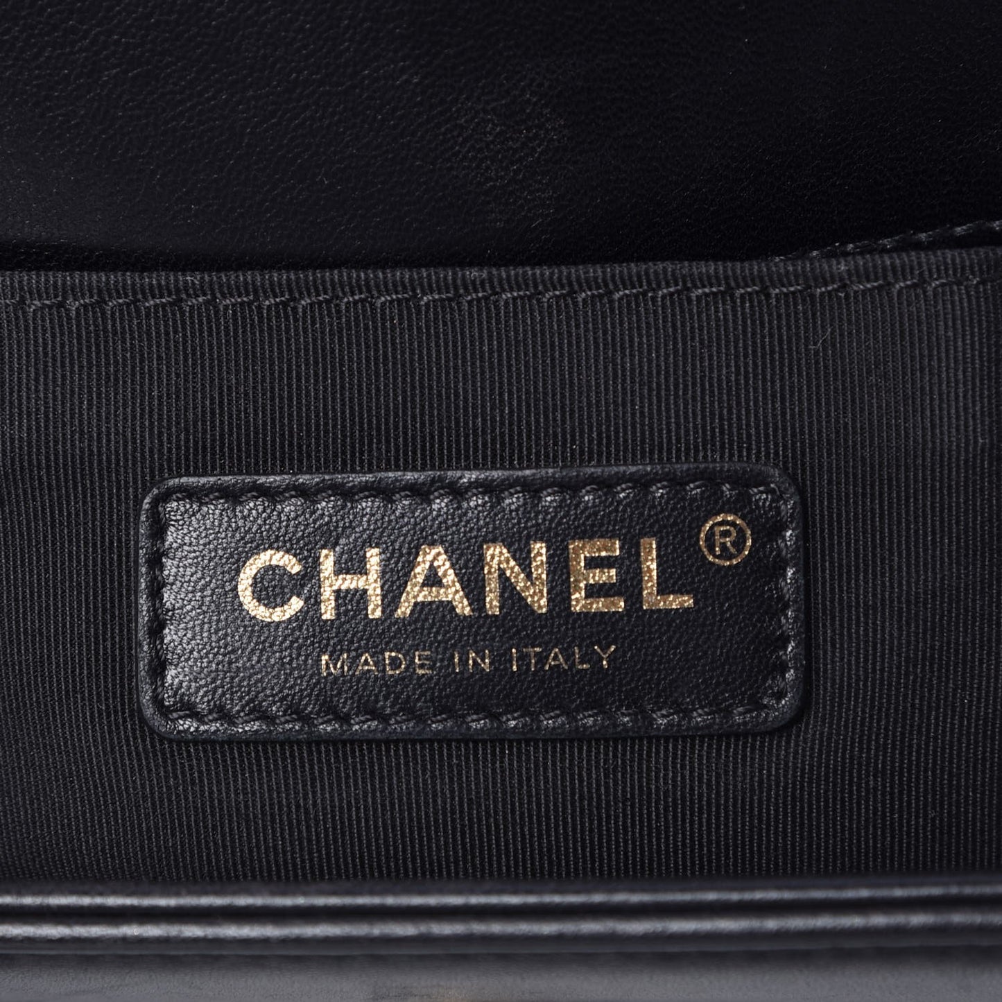 Lambskin Quilted Medium Boy Flap Black