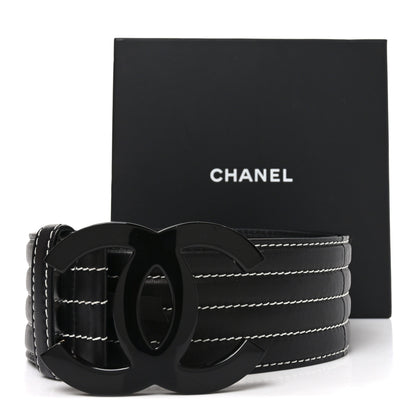 Chanel Calfskin Stitched CC 90 36 Belt Black 7 of 8