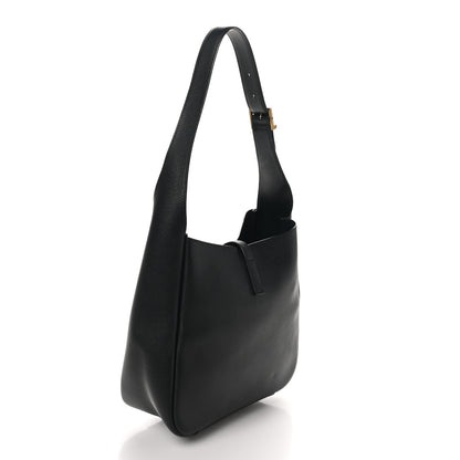 Saint Laurent Smooth Calfskin Small Le 5 A 7 Soft Hobo Black 3 of 9