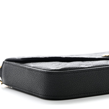 Louis Vuitton Empreinte Pochette Felicie Chain Wallet Black 9 of 11