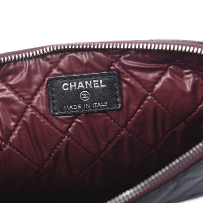 Chanel Lambskin Quilted Medium Cosmetic Case Black 5 of 6