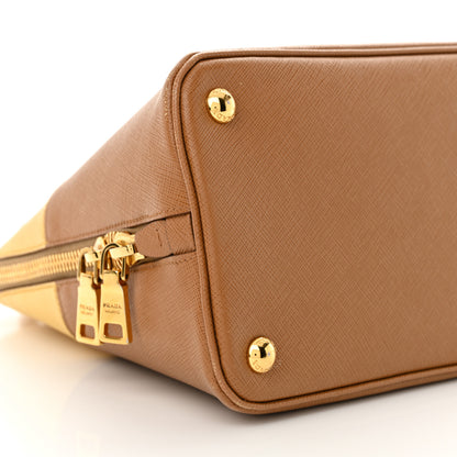 Prada Saffiano Lux Medium Promenade Tote Caramel Ginestra 8 of 14