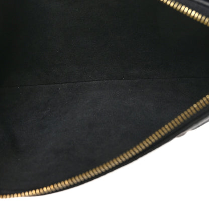 Louis Vuitton Empreinte Monogram Giant Double Zip Pochette Black Cream 7 of 13