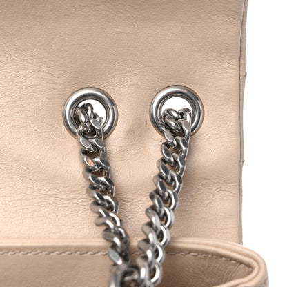 Saint Laurent Calfskin Y Quilted Monogram Small Loulou Chain Satchel Dark Beige 11 of 11