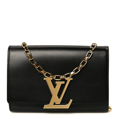 Louis Vuitton Calfskin Chain Louise GM Black 1 of 9