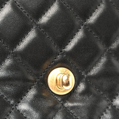 Chanel Lambskin Quilted Medium Crossing Times Flap Black 11 of 11