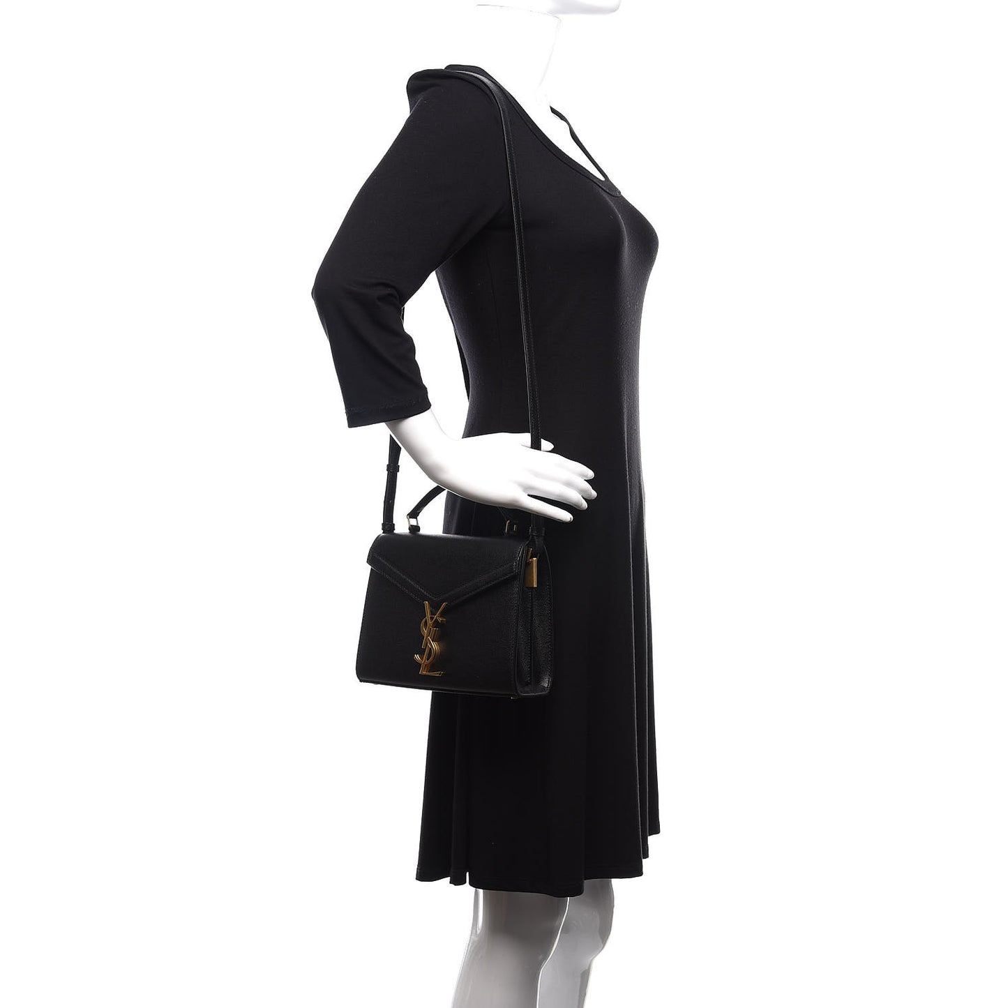 Grain de Poudre Mini Classic Monogram Cassandra Top Handle Black Rouge Legion