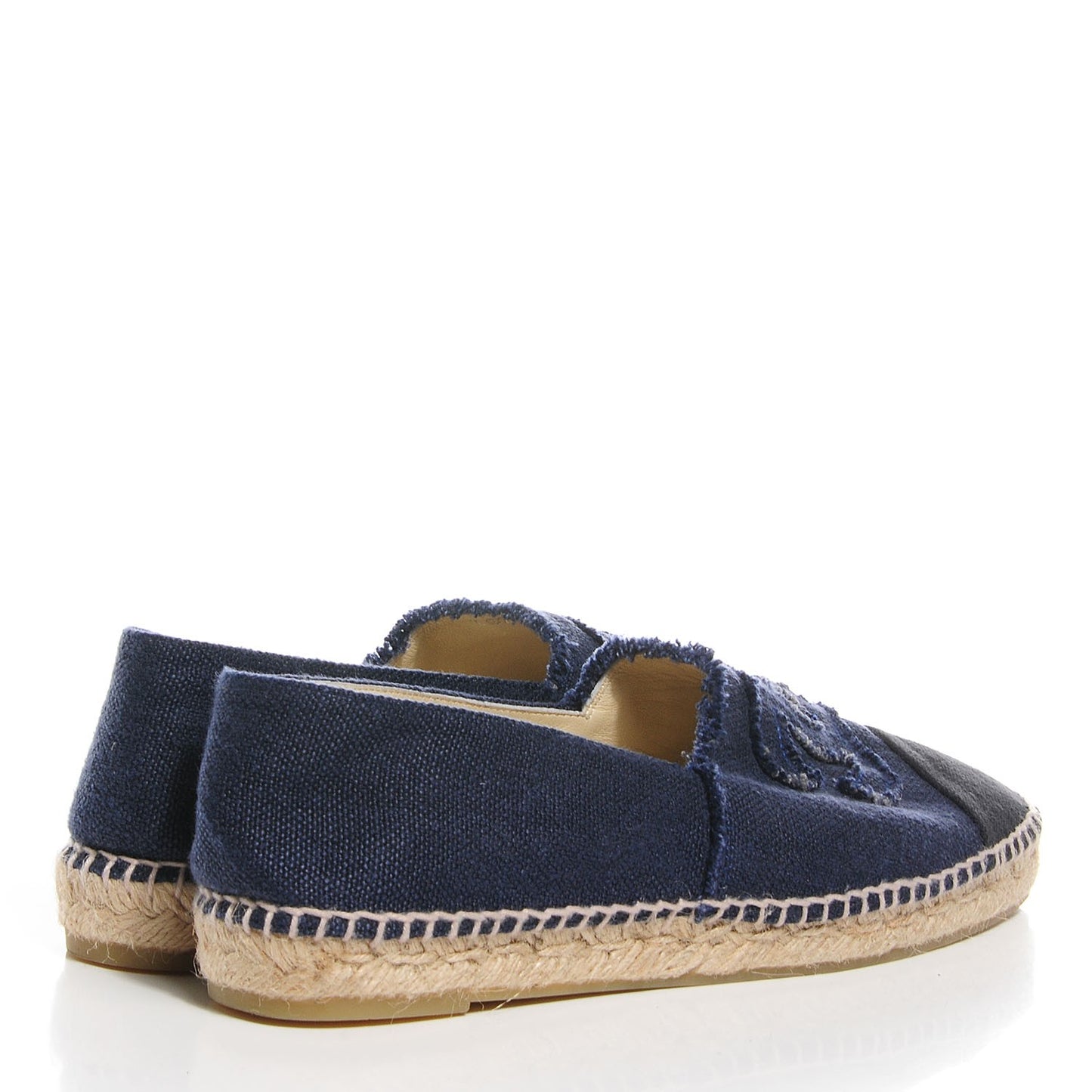 Linen CC Espadrilles 41 Blue Black