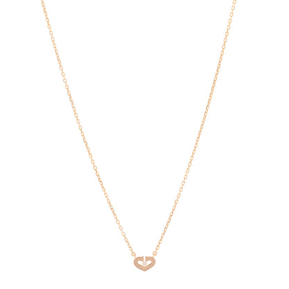 Cartier 18K Pink Gold Diamond XS Hearts and Symbols Necklace 1 of 4