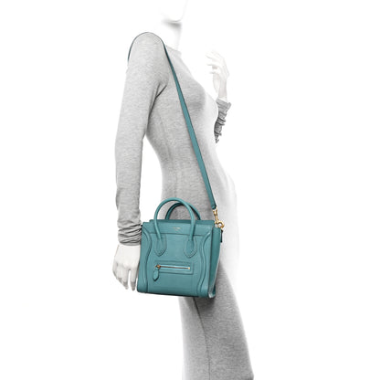 Celine Goatskin Nano Luggage Antarctic 2 of 12