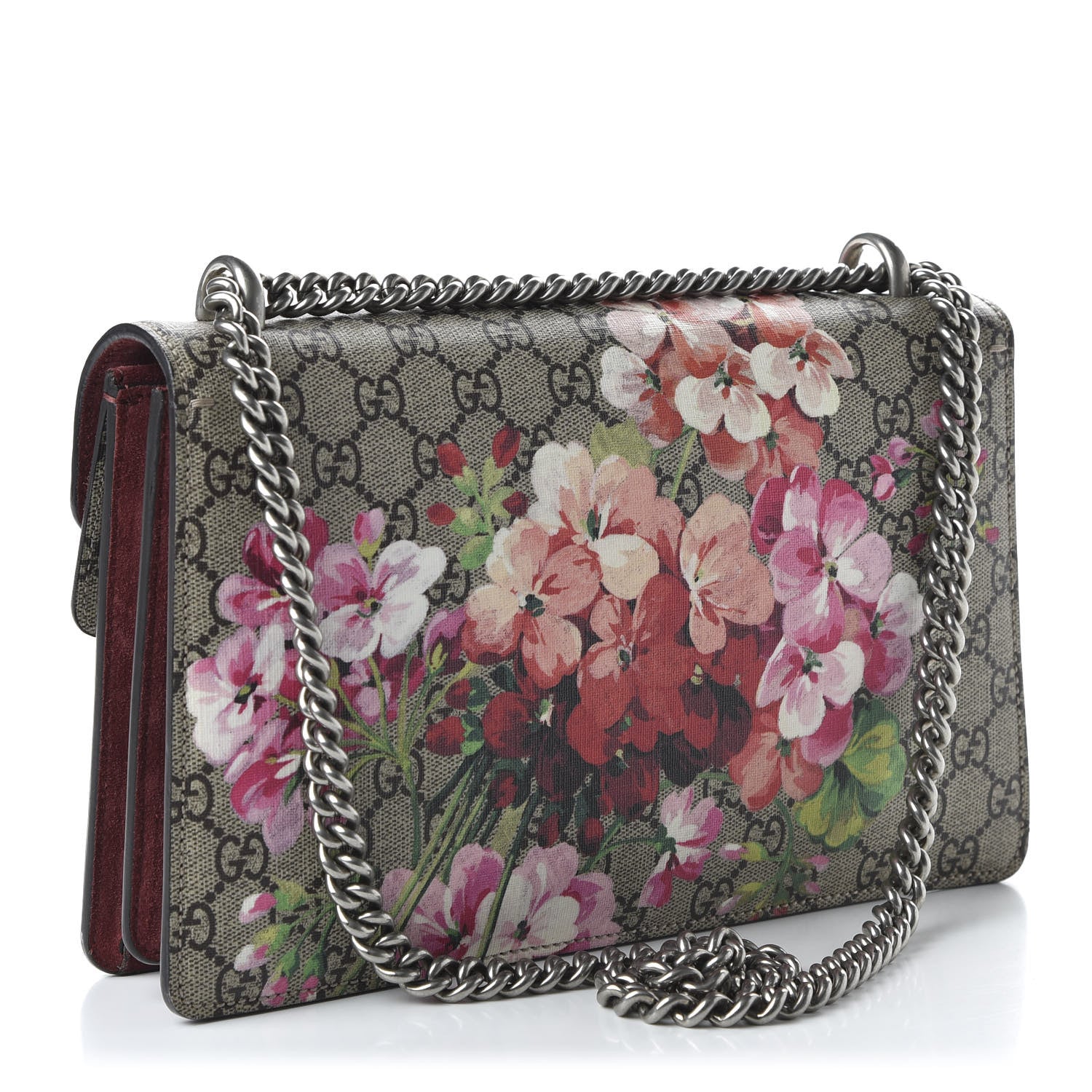 Gucci GG Supreme Monogram Blooms Small Dionysus Shoulder Bag Beige Multicolor Dry Rose 5 of 21