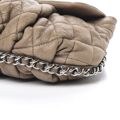 Chanel Washed Lambskin Quilted Medium Chain Around Messenger Taupe 10 of 15