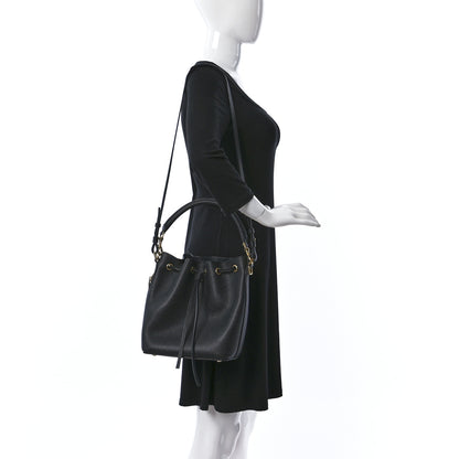 Saint Laurent Grained Calfskin Medium Emmanuelle Bucket Bag Black 2 of 10